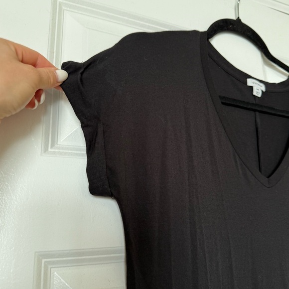 Cuyana V-neck Midi Pima Cotton Dress Size Small - Picture 4 of 14